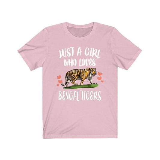 Just a girl who loves Bengal tigers big cat conservation tee