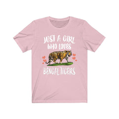 Just a girl who loves Bengal tigers big cat conservation tee