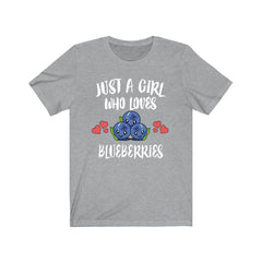 Just A Girl Who Loves Blueberries Shirt - blueberry print design