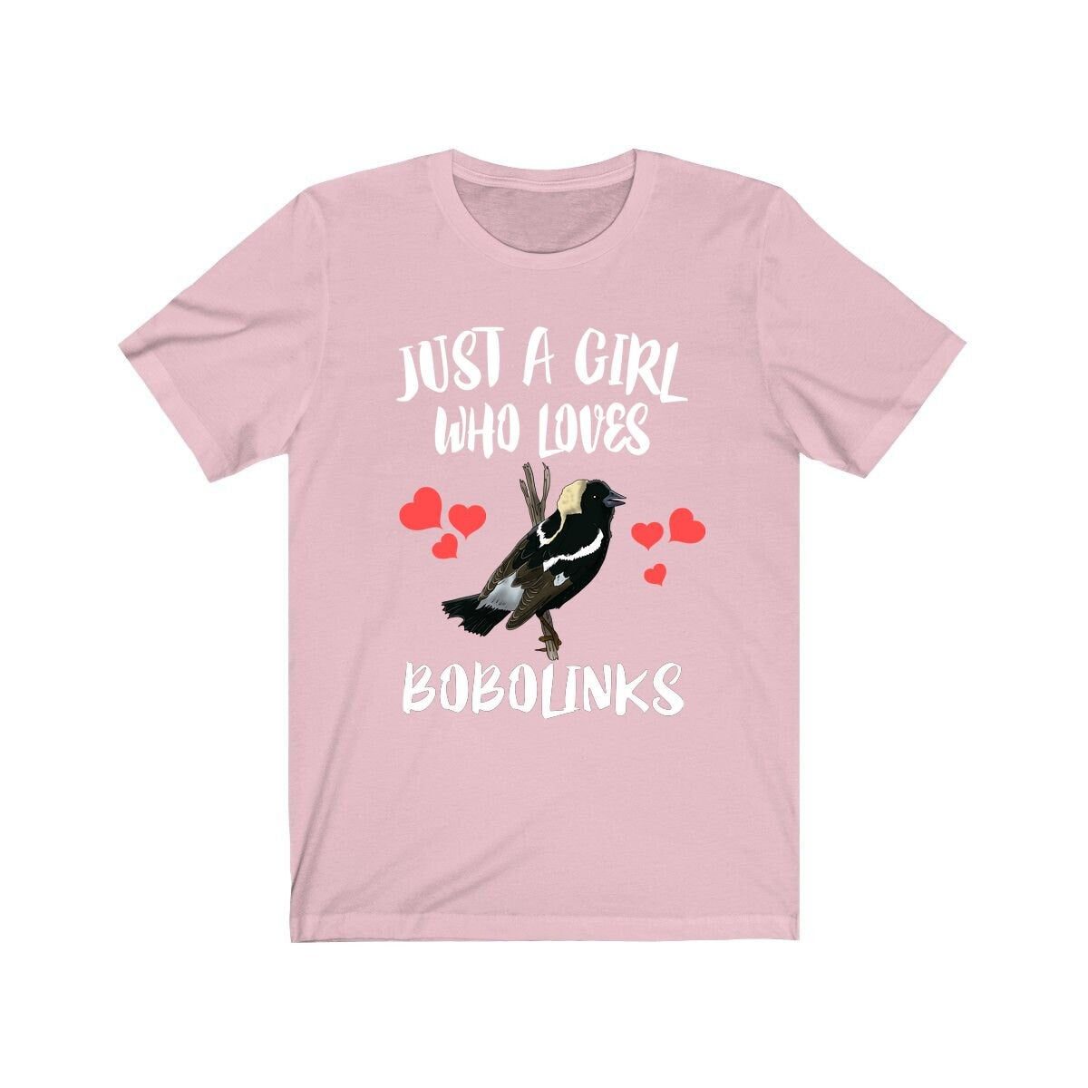 Just A Girl Who Loves Bobolinks Birds Birding Adult Toddler Infant Kids Gift T-Shirt Image 2