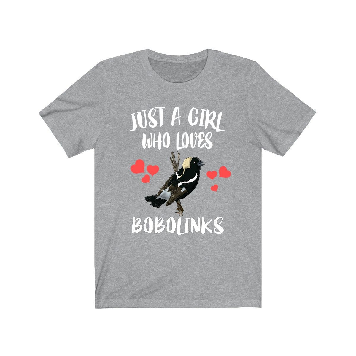 Just A Girl Who Loves Bobolinks Birds Birding Adult Toddler Infant Kids Gift T-Shirt Image 1