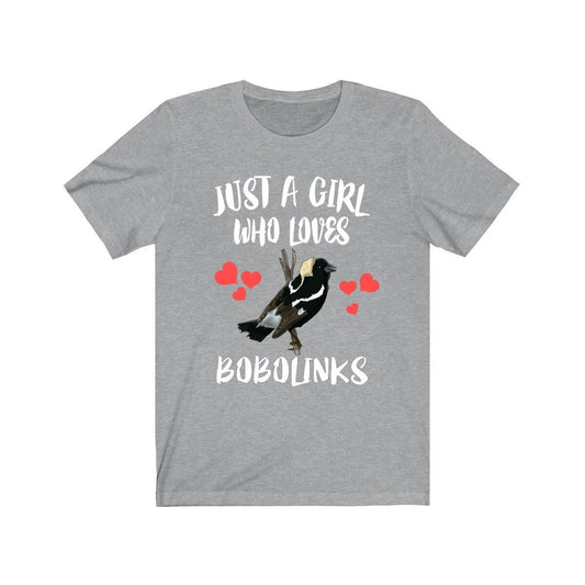 Just a girl who loves bobolinks grassland migratory songbird tee