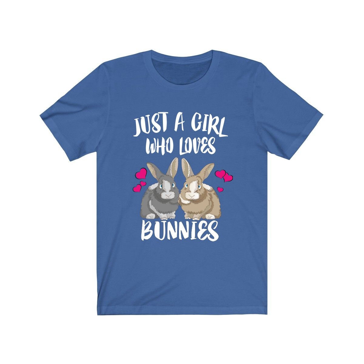 Just A Girl Who Loves Bunnies Rabbit Shirt, Cute Bunny Shirt, Animal Adult Toddler Infant Kids Gift T-Shirt Image 4