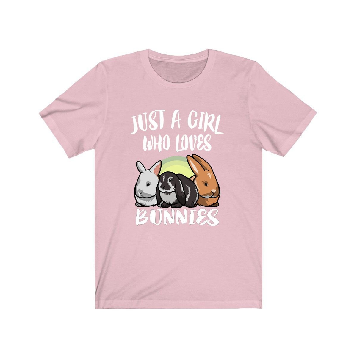 Just A Girl Who Loves Bunnies Rabbit, Rabbit Gift, Cute Bunny Shirt Animal Adult Toddler Infant Kids Gift T-Shirt Image 3