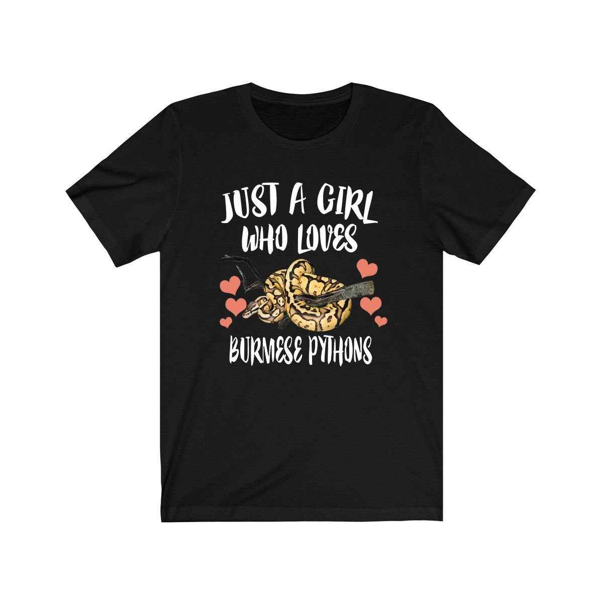 Just A Girl Who Loves Burmese Pythons Snakes Shirt, Python Owner Shirt, Python Gift, Animal Adult Toddler Infant Kids Gift T-Shirt Image 1