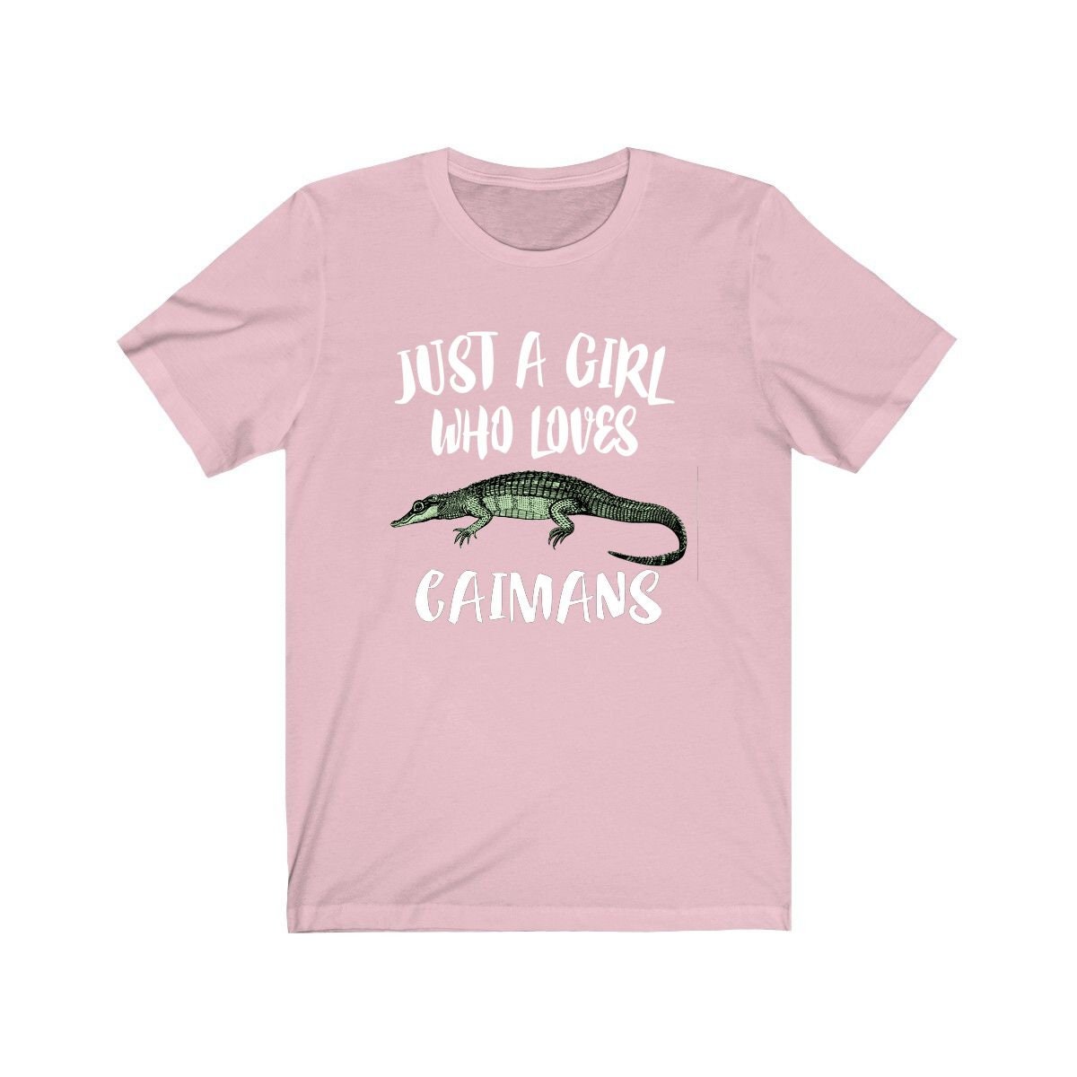 Just A Girl Who Loves Caimans Shirt, Caiman Lover Gift, Caiman Shirt, Animal Adult Toddler Infant Kids Gift T-Shirt Image 1