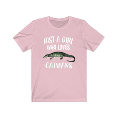 Just A Girl Who Loves Caimans Shirt - caiman print design