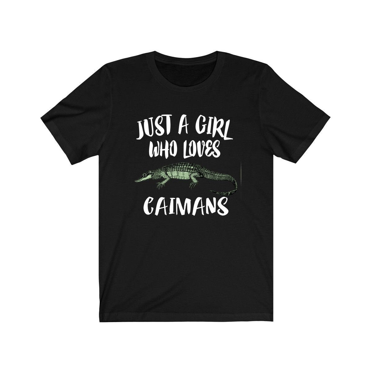 Just A Girl Who Loves Caimans Shirt, Caiman Lover Gift, Caiman Shirt, Animal Adult Toddler Infant Kids Gift T-Shirt Image 4