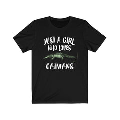 Just A Girl Who Loves Caimans Shirt - caiman print design