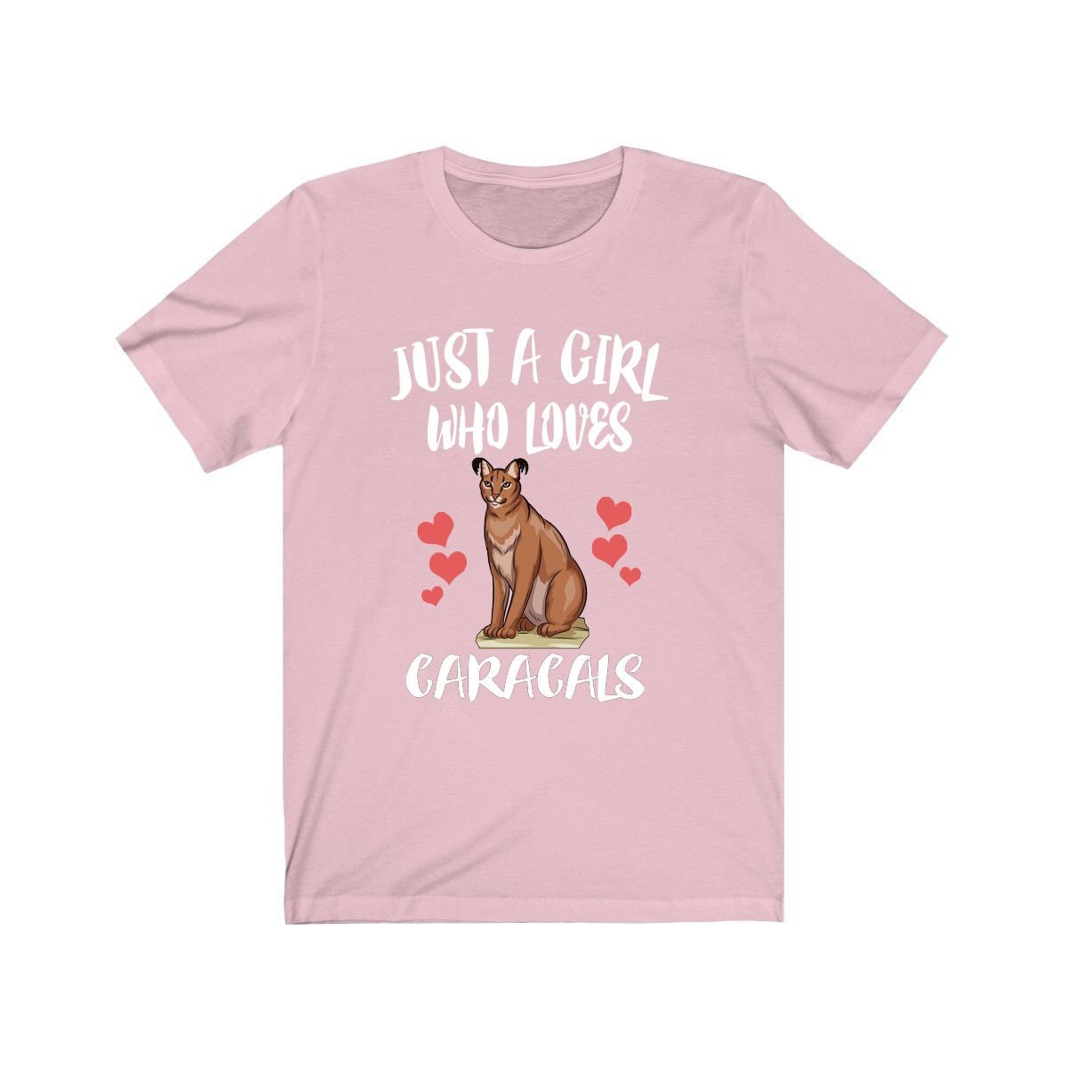 Just A Girl Who Loves Caracals Cats Shirt, Caracal lover Shirt, Caracal Gift, Animal Adult Toddler Infant Kids Gift T-Shirt Image 2