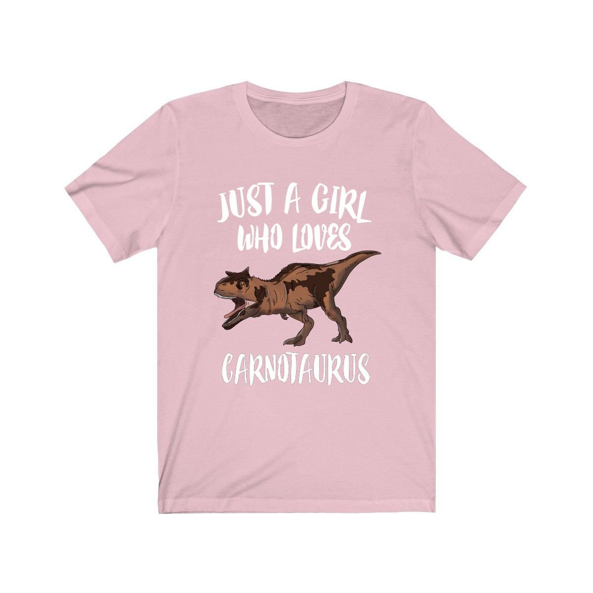 Just A Girl Who Loves Carnotaurus Shirt, Carnotaurus Lover Shirt, Dinosaur Shirt, Dinosaur Gift, Animal Adult Toddler Kids Gift T-Shirt Image 2
