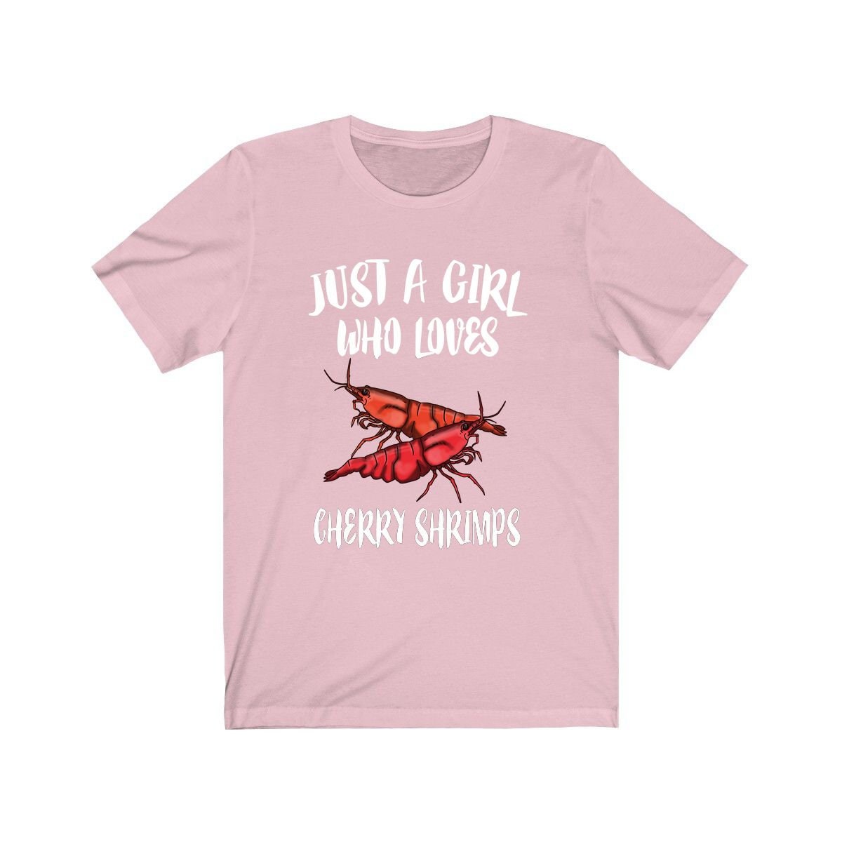 Just A Girl Who Loves Cherry Shrimps Shirt, Shrimp Lover Gift, Aquarium Animal Adult Toddler Infant Kids Gift T-Shirt Image 2