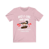 Just A Girl Who Loves Chestnut-backed Chickadees Birds Birding Animal Adult Toddler Infant Kids Gift T-Shirt Image 3
