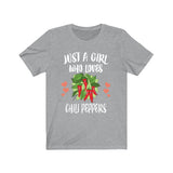 Just A Girl Who Loves Chili Peppers Adult Toddler Infant Kids Gift T-Shirt Image 3