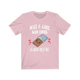 Just A Girl Who Loves Chocolate Candy Toddler Infant Kids Gift T-Shirt Image 2
