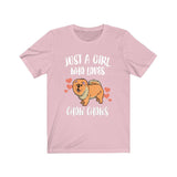 Just A Girl Who Loves Chow Chows Shirt, Dog Lover Shirt, Chow Chow Dog, Animal Toddler Infant Kids Gift T-Shirt Image 2