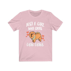 Just a girl who loves chow chows ancient Chinese lion-maned dog tee
