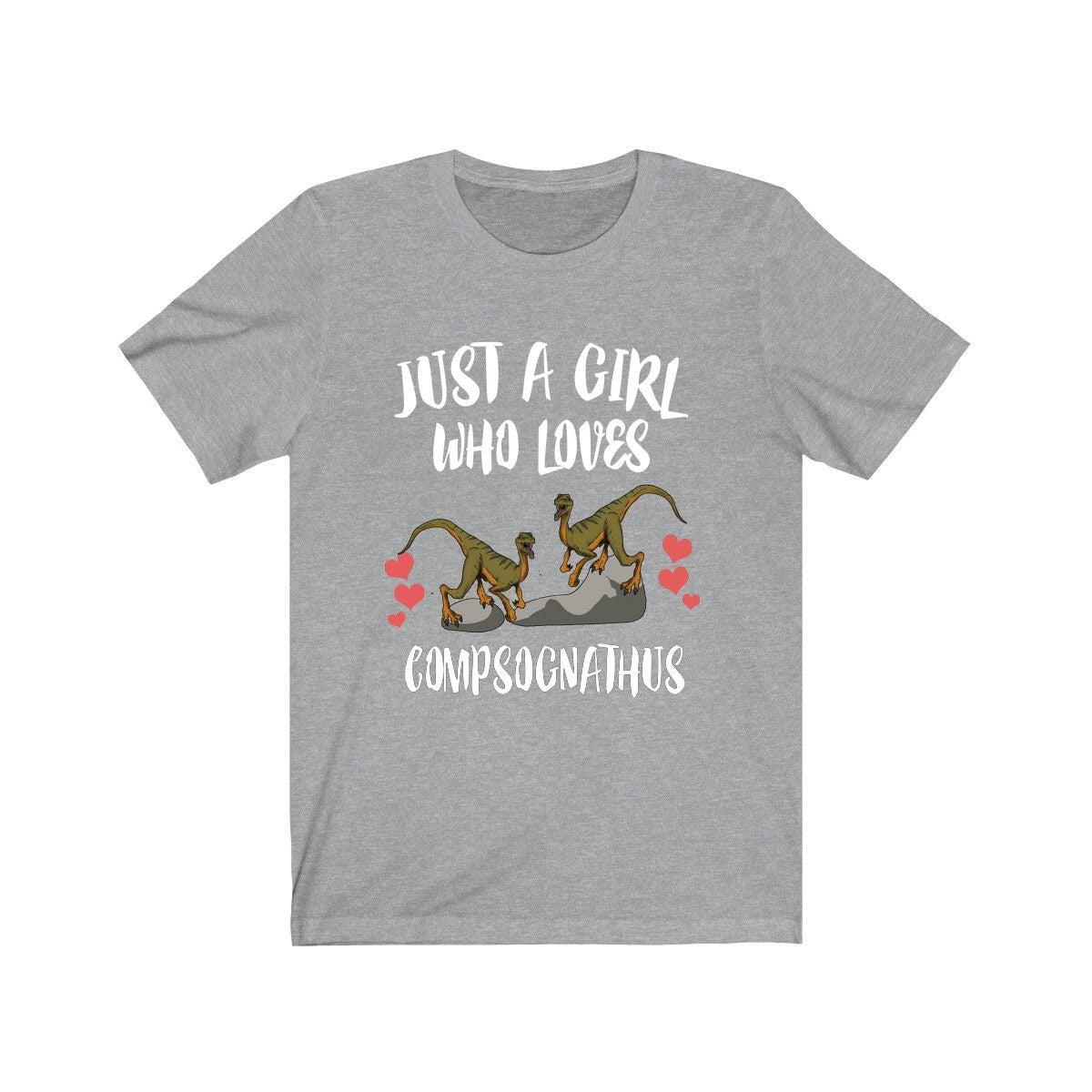 Just A Girl Who Loves Compsognathus Shirt, Dinosaur Shirt, Dinosaur Lover Gift, Compsognathus Shirt, Animal Toddler Infant Kids Gift T-Shirt Image 1