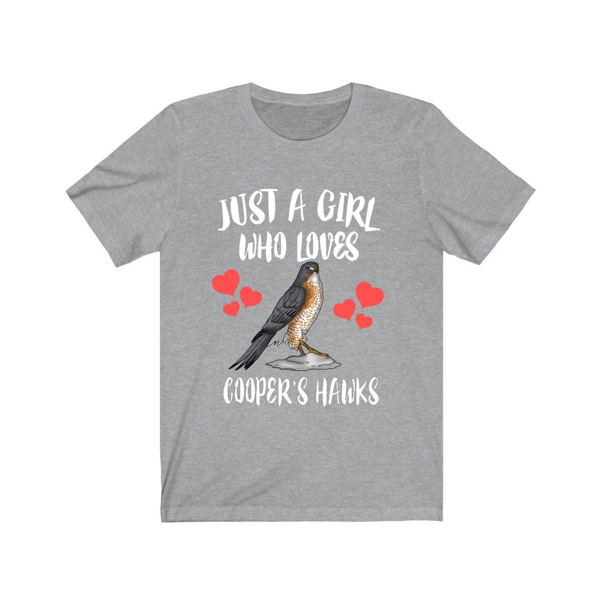 Just A Girl Who Loves Cooper's Hawks Birding Bird Animal Toddler Infant Kids Gift T-Shirt Image 1