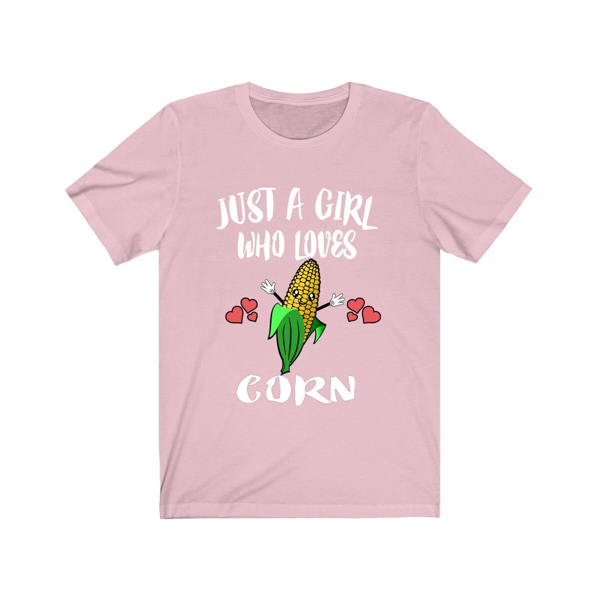 Just A Girl Who Loves Corn Vegetables Animal Toddler Infant Kids Gift T-Shirt Image 1