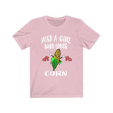 Just A Girl Who Loves Corn Vegetables Animal Toddler Infant Kids Gift T-Shirt Image 1