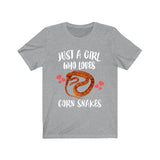 Just A Girl Who Loves Corn Snakes Shirt, Snake Owner Shirt, Snake Gift, Corn Snake Shirt, Animal Toddler Infant Kids Gift T-Shirt Image 3