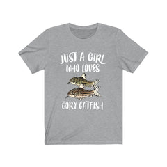 Just A Girl Who Loves Cory Catfish Shirt - cory catfish print design