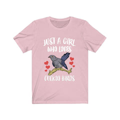 Just a girl who loves cuckoo birds brood parasite woodland tee