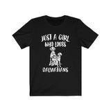 Just A Girl Who Loves Dalmatians Shirt, Dalmatian Dog Shirt, Dog Lover Shirt, Animals Toddler Infant Kids Gift T-Shirt Image 2