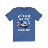 Just A Girl Who Loves Dark-eyed Juncos Shirt, Birds Birding Shirt, Junco Bird Gift, Animals Toddler Infant Kids Gift T-Shirt Image 4