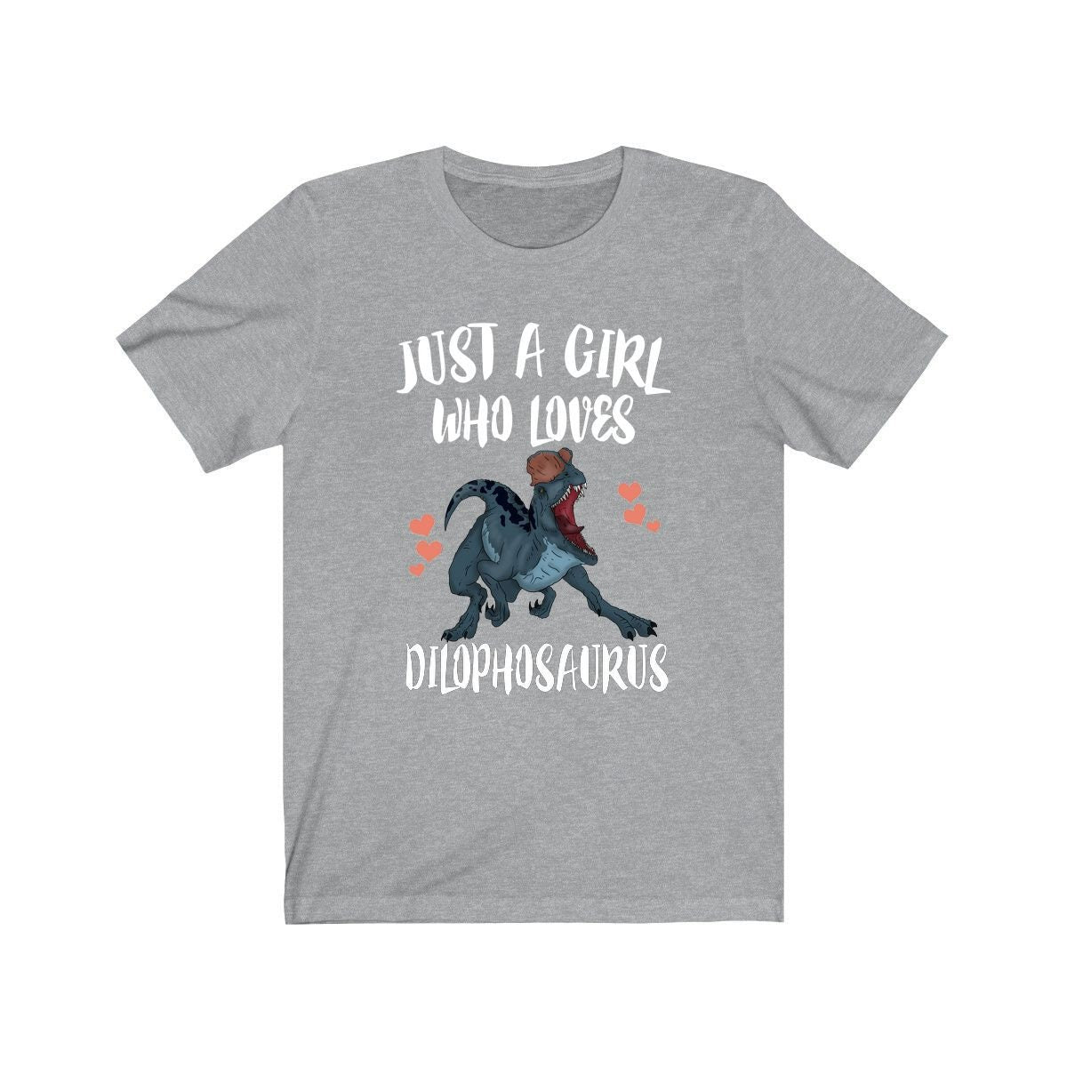 Just A Girl Who Loves Dilophosaurus Shirt, Dinosaur Shirt, Dilophosaurus Lover Shirt, Dinosaur Gift, Animals Adult Kids Gift T-Shirt Image 1
