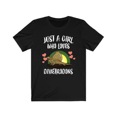 Just A Girl Who Loves Dimetrodons Dinosaur Shirt - Dimetrodon print design