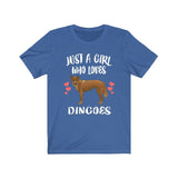 Just A Girl Who Loves Dingoes Dogs Shirt, Dingo Shirt, Wild Dingo Gift, Animals Toddler Infant Kids Gift T-Shirt Image 4