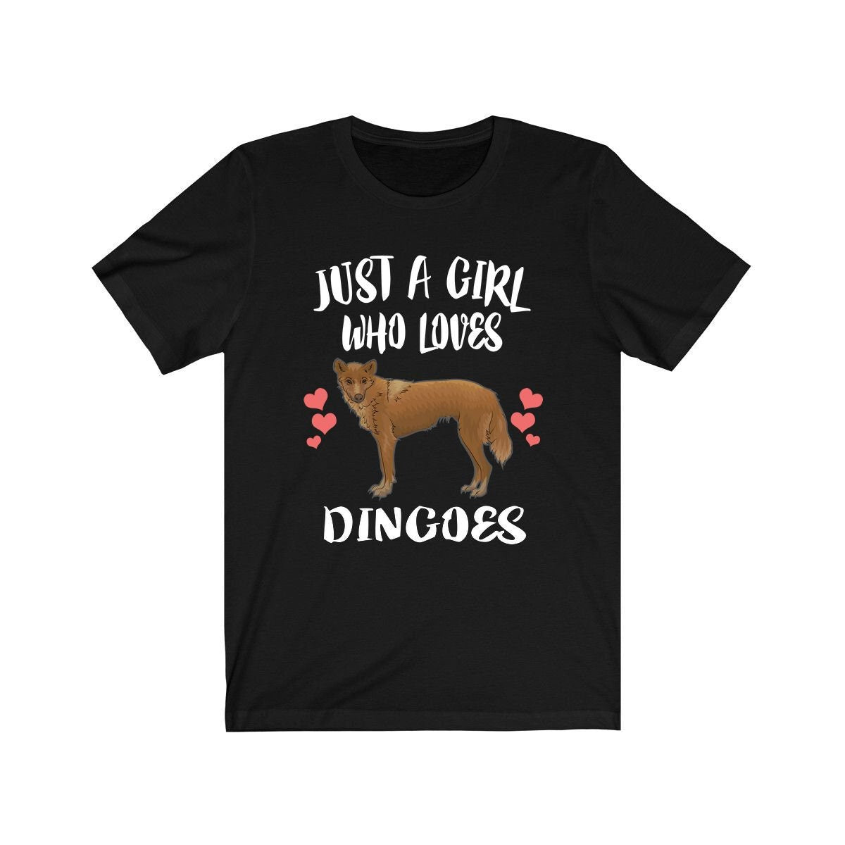 Just A Girl Who Loves Dingoes Dogs Shirt, Dingo Shirt, Wild Dingo Gift, Animals Toddler Infant Kids Gift T-Shirt Image 1