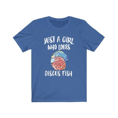 Just a girl who loves discus fish Amazon aquarium tropical tee