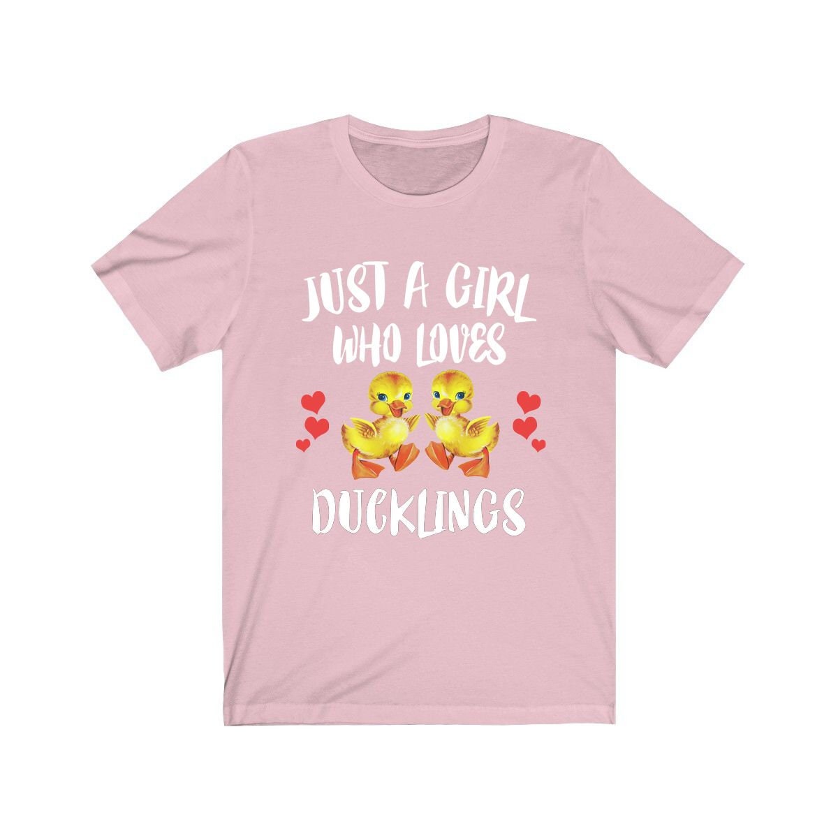 Just A Girl Who Loves Ducklings Shirt, Duck Shirt, Duckling Lover Shirt, Birds Birding Animals Adult Toddler Infant Kids Gift T-Shirt Image 2