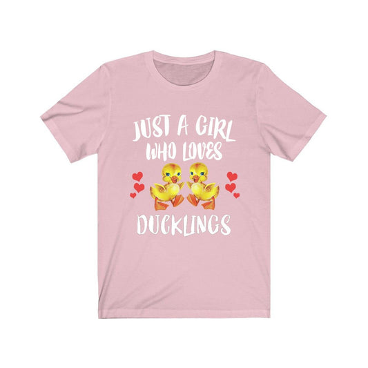 Just a girl who loves ducklings cute baby duck waterfowl tee