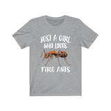 Just A Girl Who Loves Fire Ants Animal Lover Adult Toddler Infant Kids Gift T-Shirt Image 2