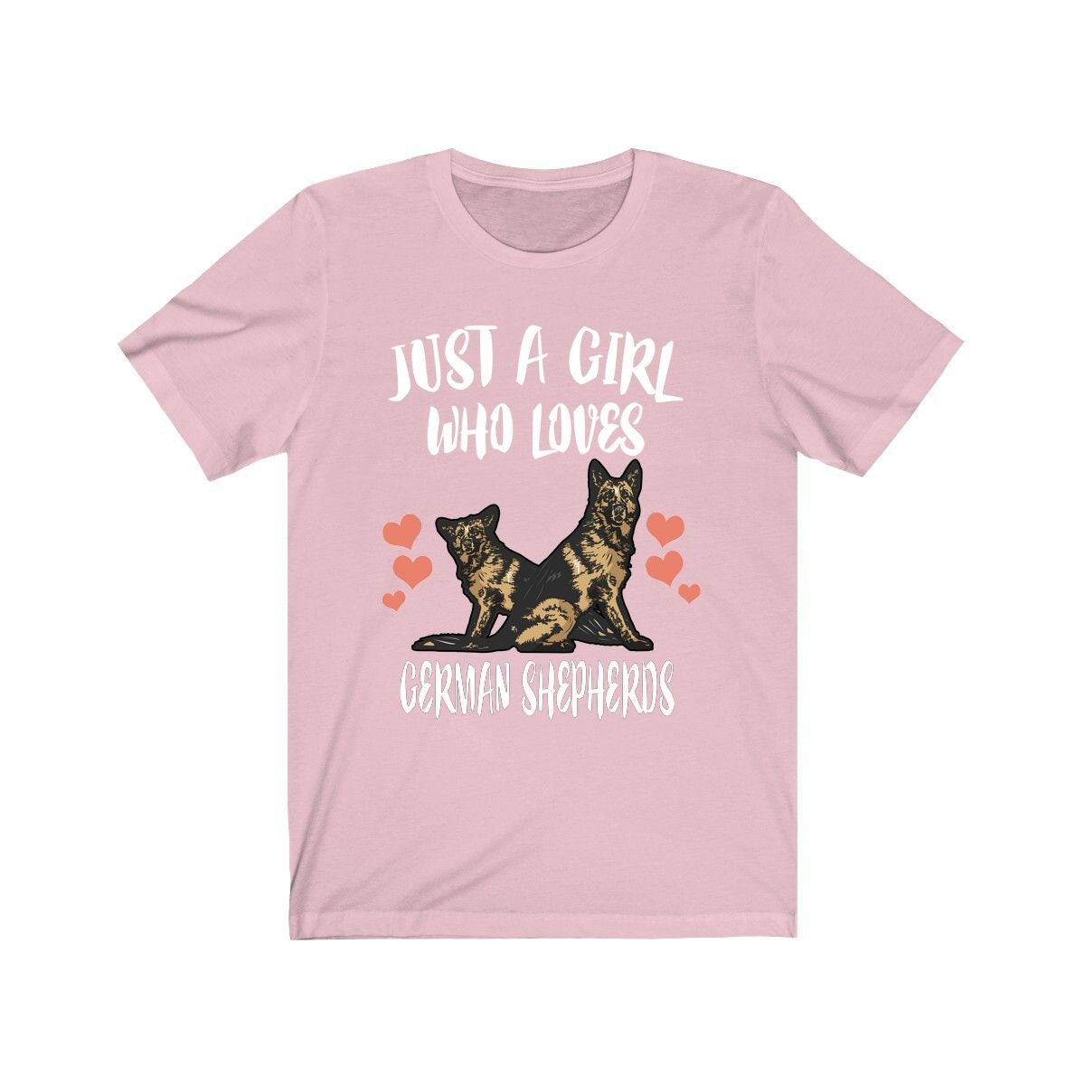 Just A Girl Who Loves German Shepherds Shirt, Dog Lover Shirt, German Shepherd Shirt, Animal Lover Adult Toddler Infant Kids Gift T-Shirt Image 2