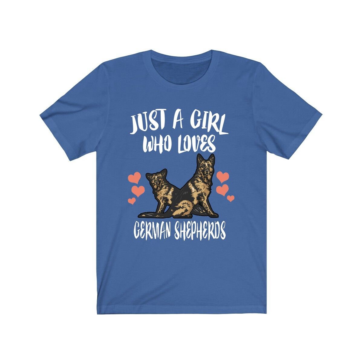 Just A Girl Who Loves German Shepherds Shirt, Dog Lover Shirt, German Shepherd Shirt, Animal Lover Adult Toddler Infant Kids Gift T-Shirt Image 3