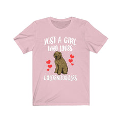 Just A Girl Who Loves Goldendoodles Dog Shirt - Goldendoodle print design