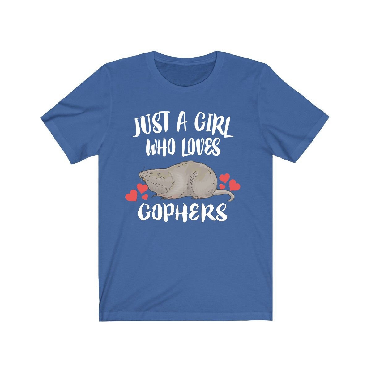 Just A Girl Who Loves Gophers Shirt, Gopher Lover Gift, Animal Lover Adult Toddler Infant Kids Gift T-Shirt Image 4