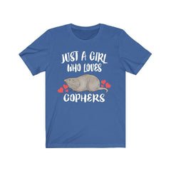 Just A Girl Who Loves Gophers Shirt - gopher print design