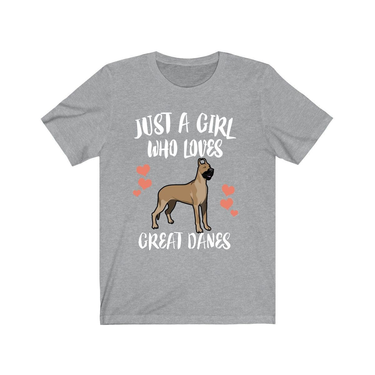 Just A Girl Who Loves Great Danes Shirt, Dog Lover Shirt, Great Dane Shirt, Animal Lover Adult Toddler Infant Kids Gift T-Shirt Image 3