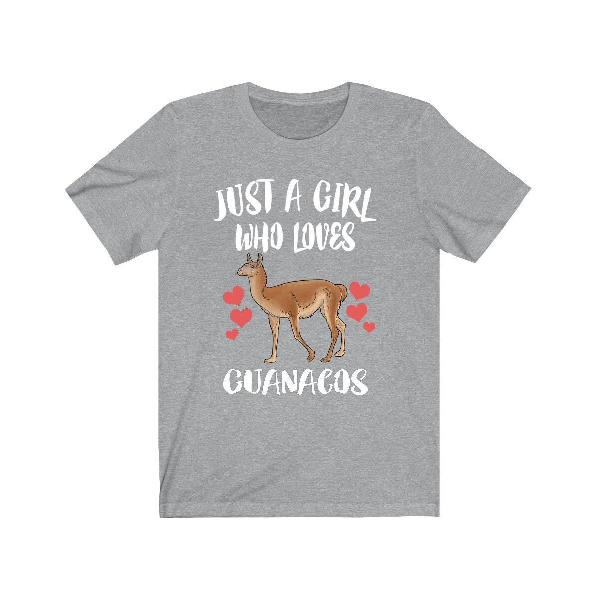 Just A Girl Who Loves Guanacos Animal Lover Adult Toddler Infant Kids Gift T-Shirt Image 3