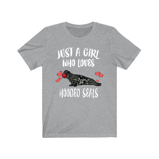 Just A Girl Who Loves Hooded Seals Shirt - Hooded Seal print design