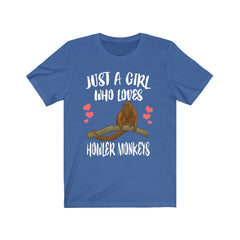 Howler Monkey Girl T-Shirt - howler monkey print design