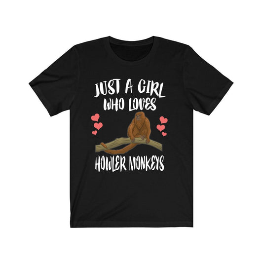 Howler Monkey Girl T-Shirt - howler monkey print design