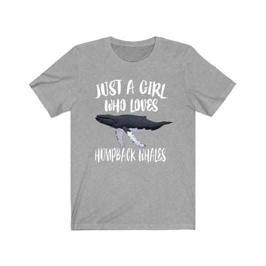 Just a girl who loves humpback whales ocean marine mammal tee
