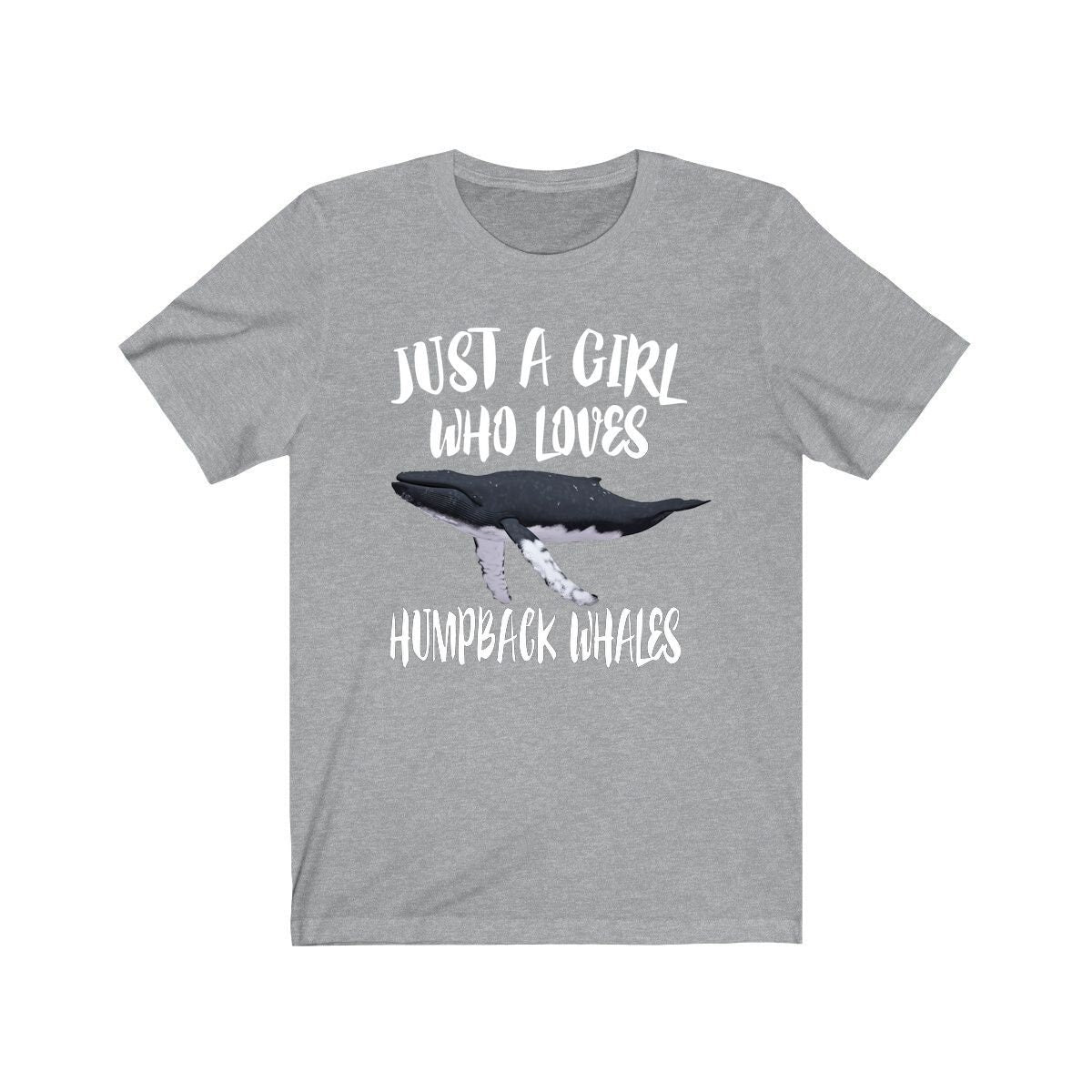 Just A Girl Who Loves Humpback Whales Shirt, Whale Lover Shirt, Whale Gift, Animal Lover Adult Toddler Infant Kids Gift T-Shirt Image 1